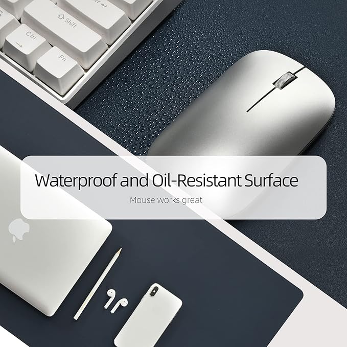 Wolaile PU Leather Desk Pad Blotter, 36x17in Non-Slip Large Mouse Pad/Writing - Image 9