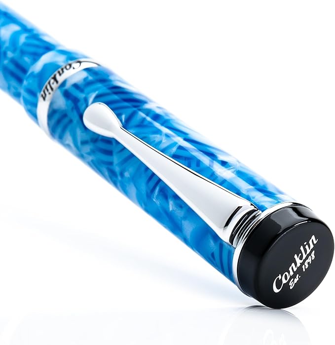 Conklin Duragraph Fountain Pen Ice Blue - Image 4