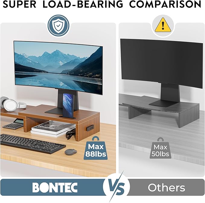 BONTEC Dual Monitor Stand Riser - Image 6