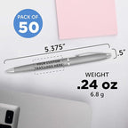 DISCOUNT PROMOS Custom Langham Ballpoint Pens Set of 50, Personalized Bulk Pack - Image 5