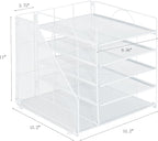 LEKETREE Desk Organizers and Accessories, 5-Tier Paper Letter Tray Organizer - Image 3
