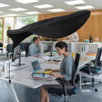 Adjustable Office Cubicle Desk Shade –Blocks Light and Visual Distractions - Image 3