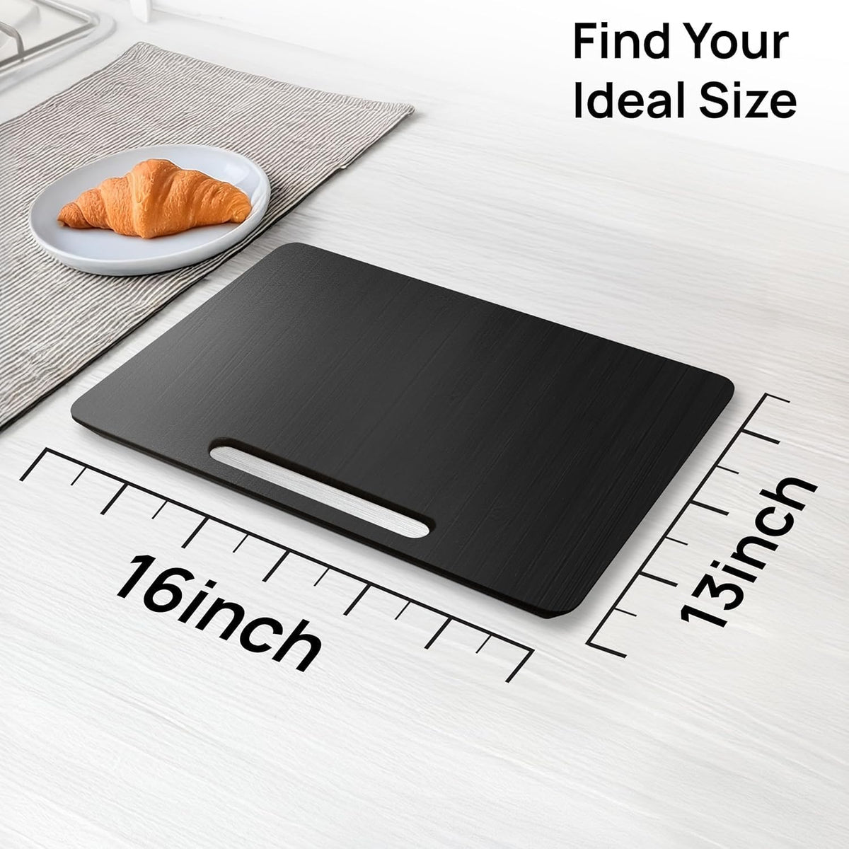 Ibyx Appliance Slider, Sliding Tray for Coffee Maker, 16x13 in, Black