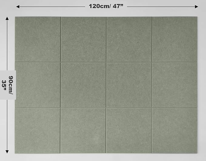 DECORITA Sage Green Cork Board Alternative | Large Pin Board Notice Board | - Image 2