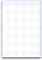 Graph Paper Pad for Blueprint Drawings, Engineering Drawing, and Planning by NextDayLabels