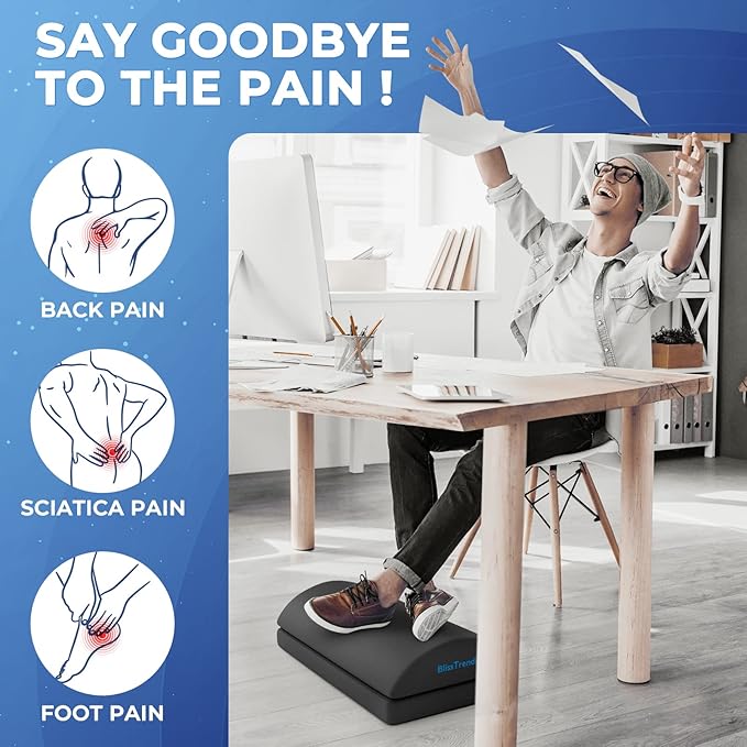 BlissTrends Foot Rest for Under Desk at Work-Versatile Foot Stool - Image 2
