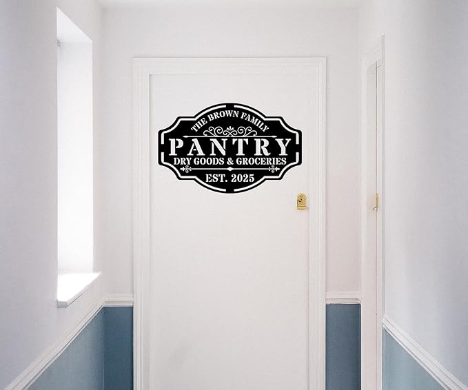 HYTSIGN Personalized Metal Farmhouse Pantry Sign, Wall Decor, Kitchen Signs - Image 2