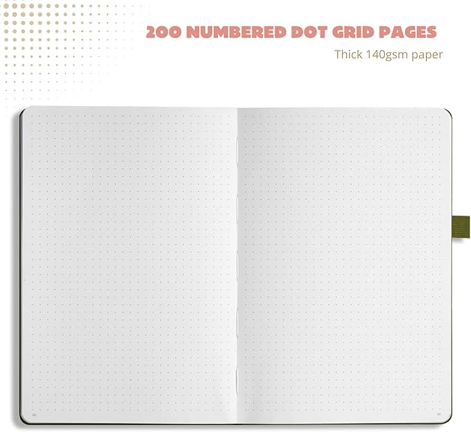 Bullet Dotted Journal – 140gsm Bleed Proof Thick White Paper – 200 Numbered Dot - Image 6