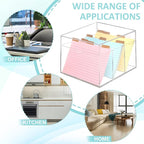 4x6 Index Card Holder Acrylic Index Card Organizer Clear Index Card Box Flash - Image 4