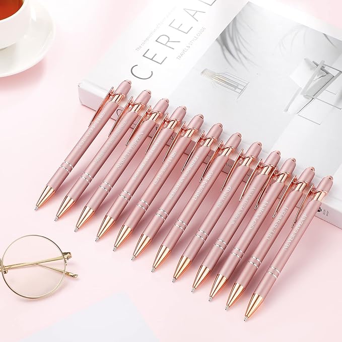Zonon 12 Pcs Inspirational Pens Bulk Funny Ballpoint Pen - Image 4