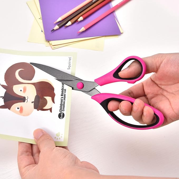 Zicolu Craft Scissors Set, Sharp Scissors All Purpose Heavy Duty, Teflon - Image 6