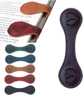 Personalized Magnetic Leather Bookmark, 26 Letters Custom Leather Bookmarks by Artlaza