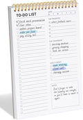 To Do List Notepad for Work, Productivity & Goal Setting, Undated Spiral Daily by LIONSOULDISCOUNT