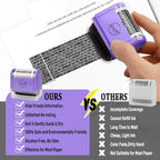 Miseyo Wide Identity Theft Protection Roller Stamp Set - Image 7