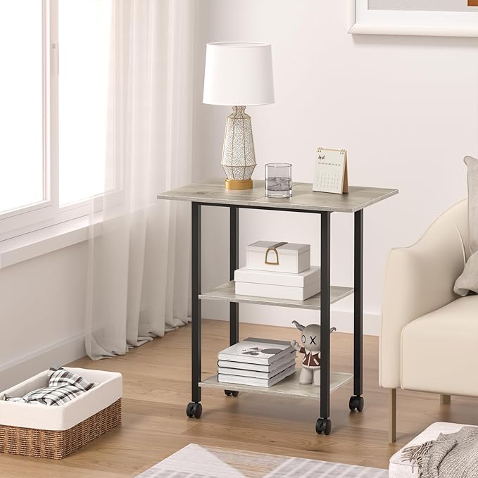 Lerliuo 3-Tier Printer Stand, Industrial Mobile Printer Table - Image 4