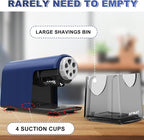 AFMAT PSX2 Heavy Duty Electric Pencil Sharpener, 6 Holes, Classroom Sharpener - Image 6