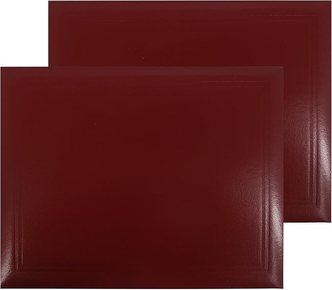 GraduationMall 8.5"x11" Smooth Padded Diploma Cover Certificate Holder Maroon by GraduationMall%C2%AE
