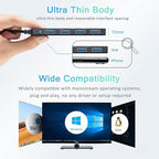 VIENON USB C Hub with 4 USB 3.0 Femal Ports, USB Extender - Image 8