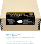 Lineco Museum Archival Storage Box, 9.25x11.75x3 in. Drop Front Design. - Image 5