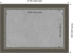 Amanti Art Silver Framed Magnetic Board 15x21 Small Vision Board - Image 4