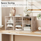 HOOBRO Countertop Mail Sorter Organizer, Wooden Literature Organizer, Student - Image 3