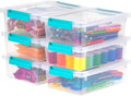 IRIS USA 2 Qt. Plastic Storage Bins Containers by IRISUSA