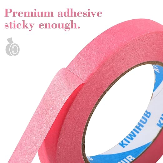 KIWIHUB Pink Painter's Tape, DIY Crafting, Decoration and School Projects - Image 3