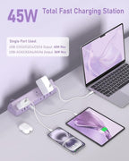 Jgstkcity Desk Clamp Power Strip, 45W Fast Charging Station, 4 USB-C, 4 USB-A - Image 2