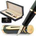 Wordsworth & Black Fountain Pen Set, Bent Nib, Includes 24 Pack Ink Cartridges by WordsworthBlack