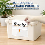 H4D 48 Pack Labels for Storage Bins, Tote Label Pockets for Organizing Storage - Image 9