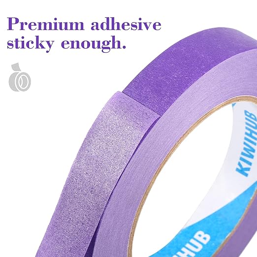 KIWIHUB Purple Painters Tape, DIY Crafting, Decoration and School Projects - Image 6