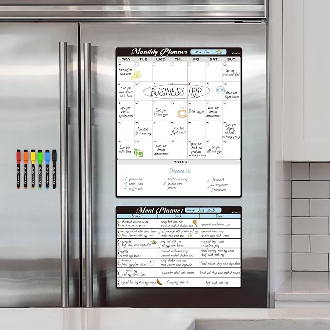 Magnetic Dry Erase Monthly Calendar Set - Image 6