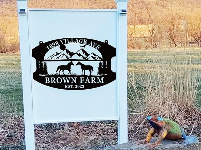 Custom Farmhouse Metal Sign | Personalized Last Name & Established Date Farm - Image 4