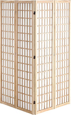 VEVOR Room Divider, 4 Panel Japanese Room Divider, Folding Privacy Screen Indoor - Image 4