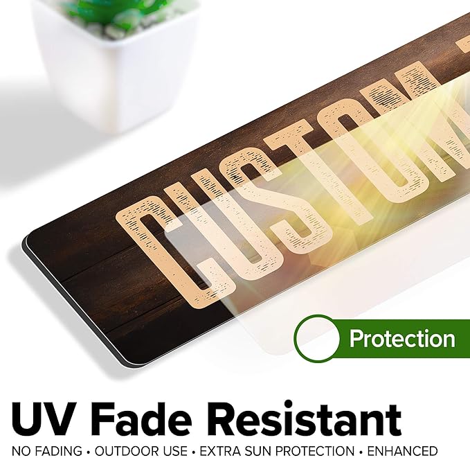 Custom Sign, Custom Street Sign, 11 Font Colors, 13 Font Styles, 4 Hole Options - Image 5