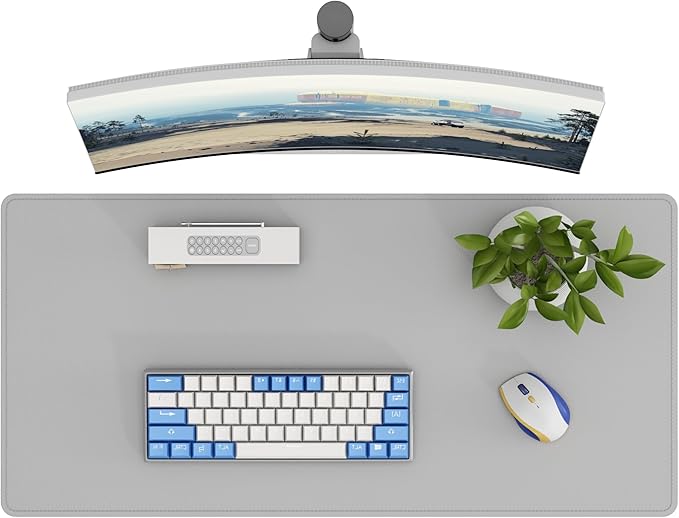 DAWNTREES Desk Mat Protector, PU Leather Desk Pad, Non Slip, Large Mouse Pad by PremiumDeskPadatDawnTrees