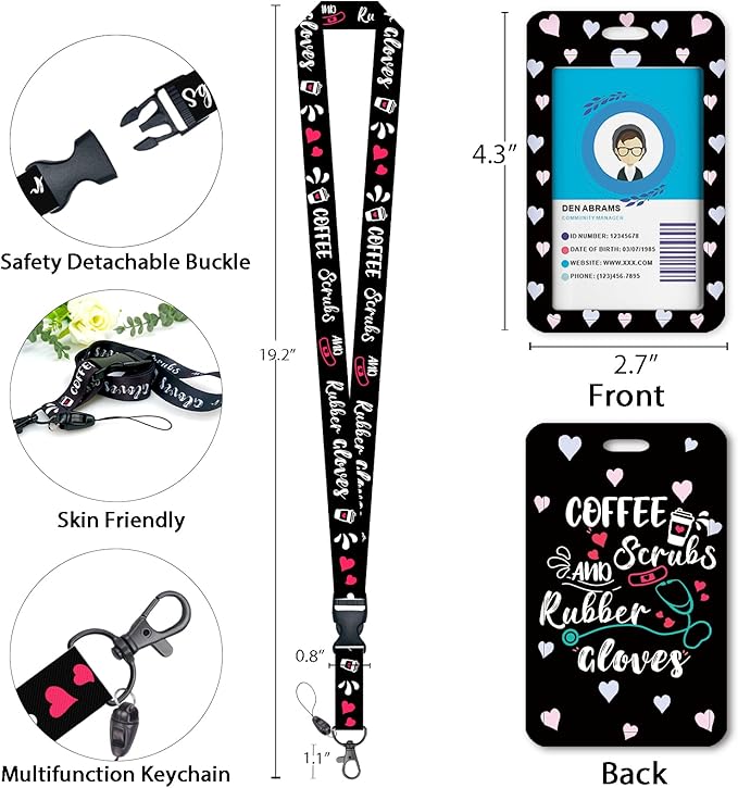 Funny Nurse ID Badge Holder - Image 4