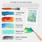 Fuxi Acrylic Paint Book Pad, 11x14 Inch 246lb/400GSM Art Paper - Image 6