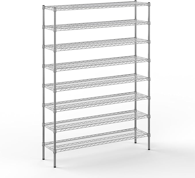 Regal Altair 14" Deep x 54" Wide x 74" Height Wire Shelving Kit | 8-Tier | NSF by Regal+Altair
