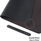 Wolaile Desk Pad 36x17 inches, PU Leather Desk Blotter, Non-Slip Base - Image 3