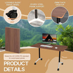 Folding Conference Table 4ft 5ft, Foldable Office Meeting Desk - Image 5