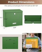 LAND·VOI Locking Wall-Mount Mailbox - Image 6