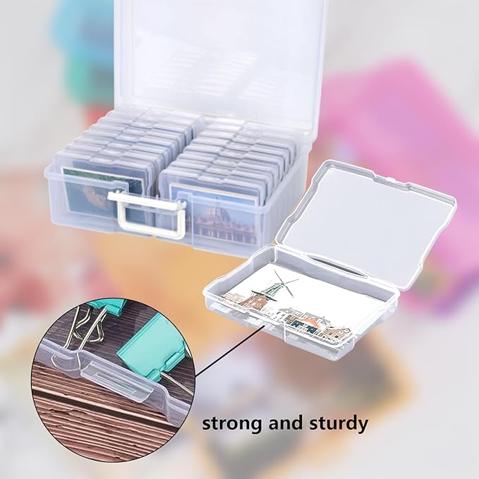 4x6 Photo Storage Box, 16 Inner Photo Keeper, Photo Organizers and Storage - Image 3