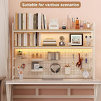 ZWCQSYS 2-Tier Desktop Bookshelf Hutch - Image 3