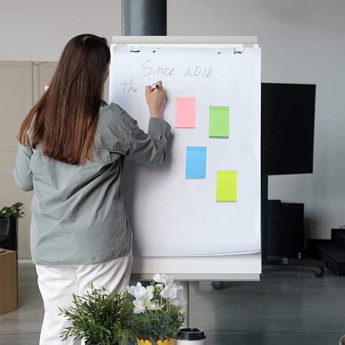 24 Pack Lined Sticky Notes 4X6 in Self Sticky Note Pads Colorful Post Stickies - Image 4