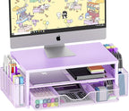 OPNICE Desk Organizers and Accessories, 2-Tier Computer Monitor Stand Riser by OPNICE