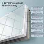 MaxGear Glass Whiteboard Wall Mounted, Frameless Magnetic Dry Erase Board - Image 9