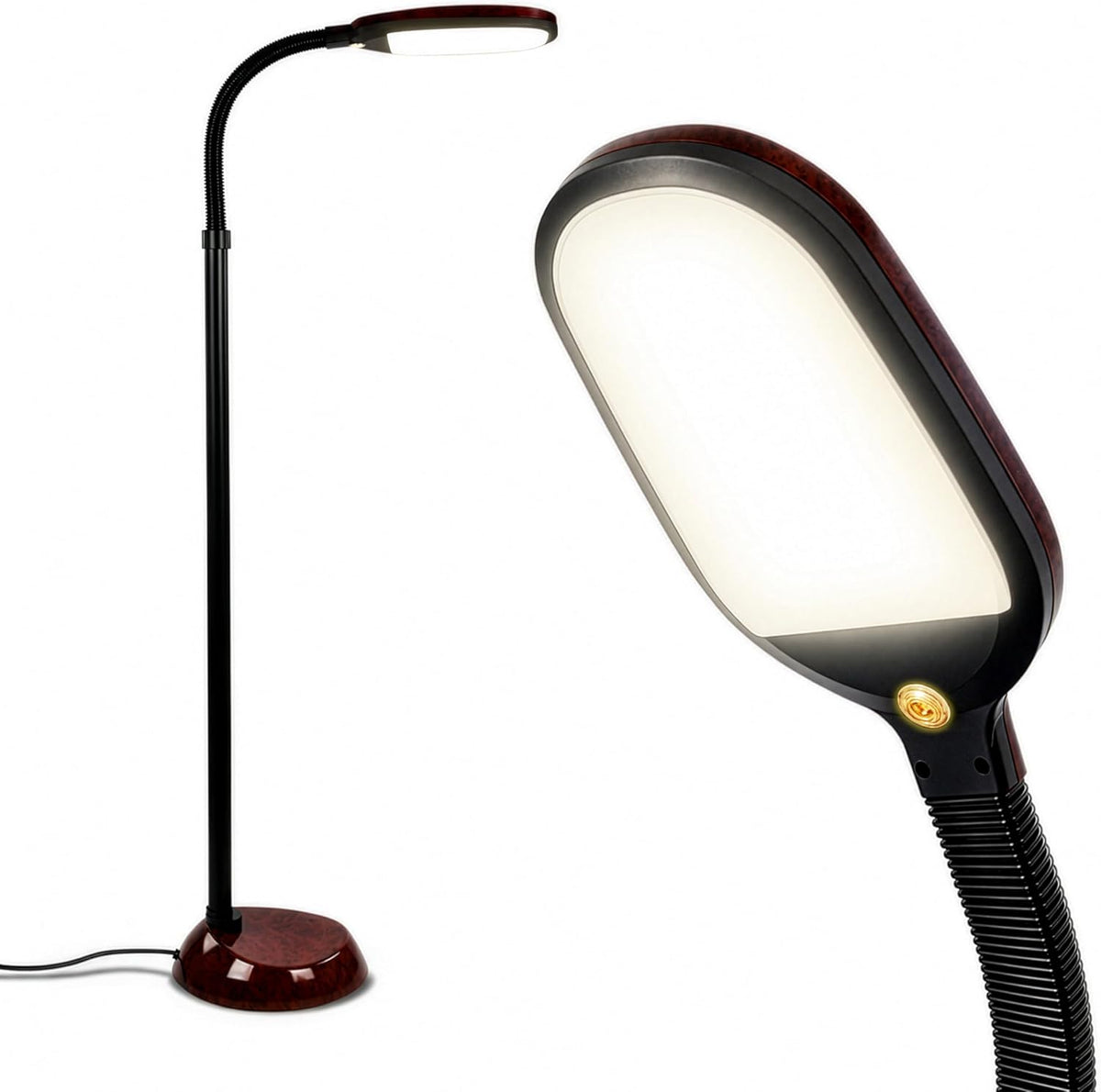 Brightech Litespan - Bright LED Floor Reading Lamp for Over Chair Crafts and ...