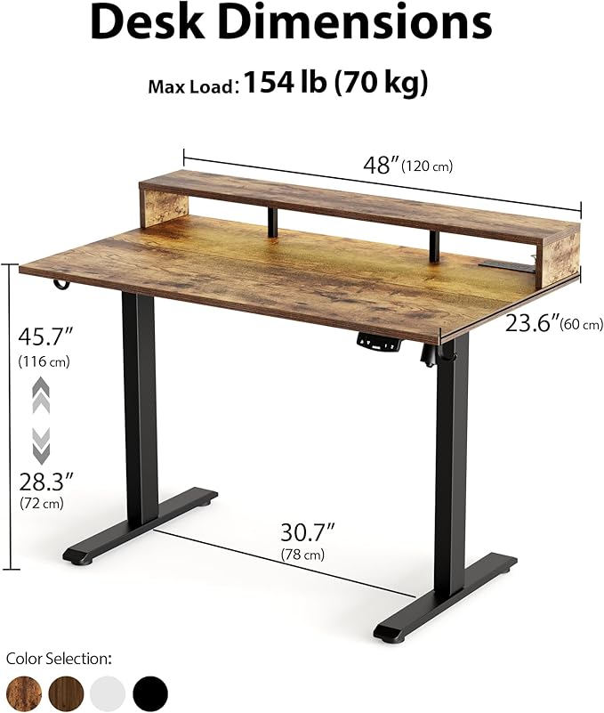 Electric Height Adjustable Standing Desk - Image 2