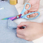 Zicolu 8.5" Scissors All Purpose, Titanium Coating Sharp Blade, Soft - Image 6